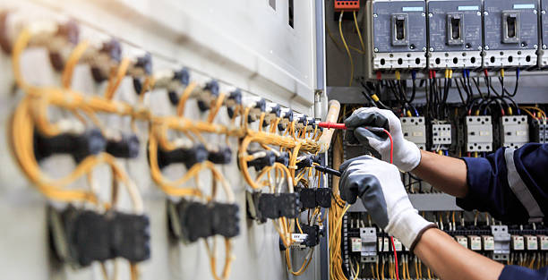 Professional Electrician technician working in Tye, TX